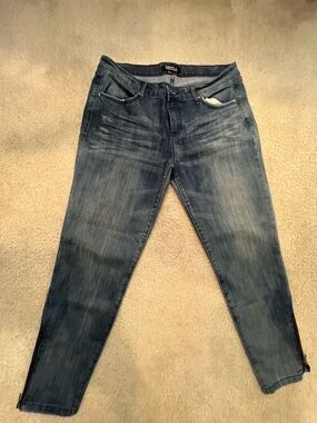 Forever 21 Blue Skinny Jeans with Ankle Zips